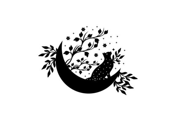 Black Cat Wildflower Moon Svg Review
