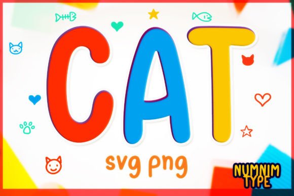 Cat and Kids SVG PNG Alphabet Letter a-Z Review