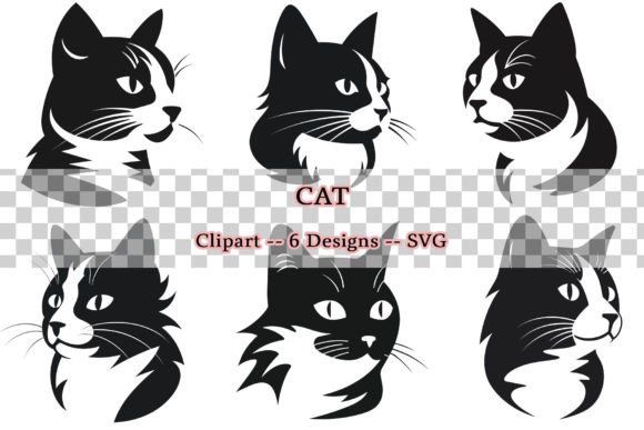 Cat Face Clipart Vector Review