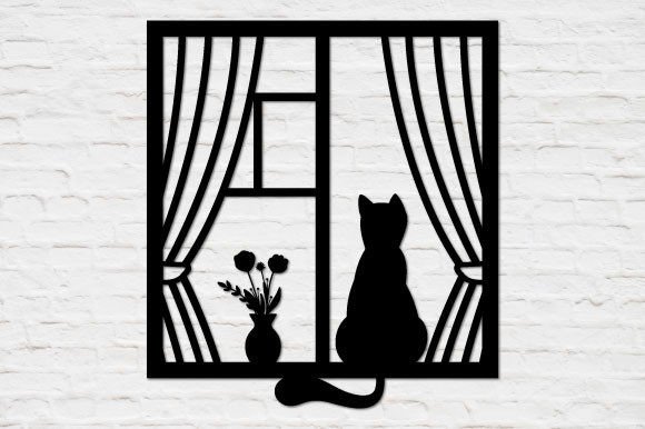 Cat in Window Scene SVG Review