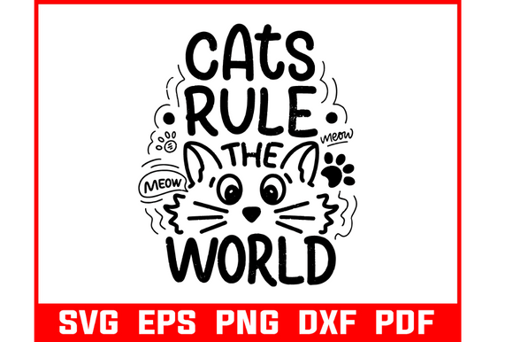 Cat Rule the World Svg Review