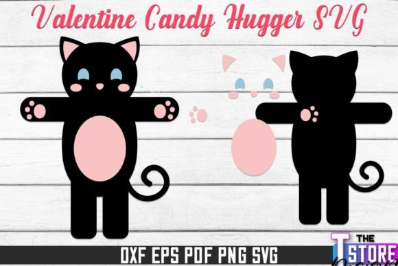 Cat Valentine Candy Hugger SVG Design Review