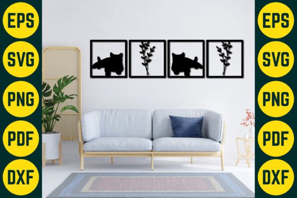 Cat Wall Decor Laser Cut SVG Design 10 Review