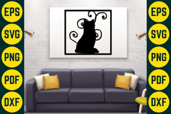 Cat Wall Decor Laser Cut SVG Design 11 Review