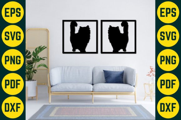 Cat Wall Decor Laser Cut SVG Design 12 Review