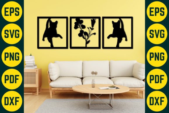 Cat Wall Decor Laser Cut SVG Design 13 Review