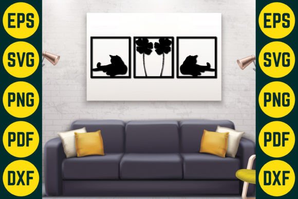 Cat Wall Decor Laser Cut SVG Design 15 Review