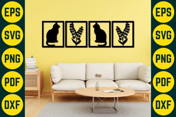 Cat Wall Decor Laser Cut SVG Design 4 Review