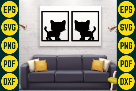 Cat Wall Decor Laser Cut SVG Design 5 Review