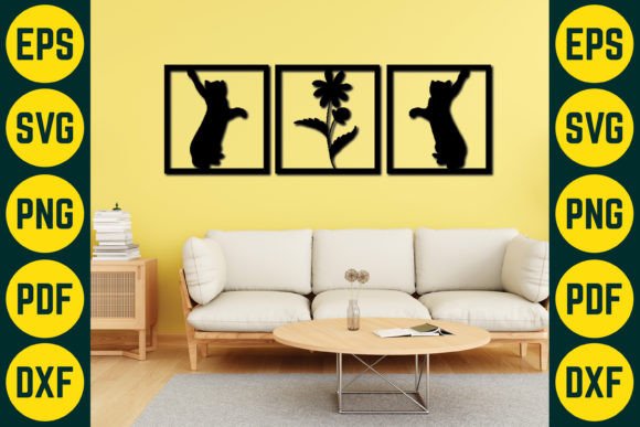 Cat Wall Decor Laser Cut SVG Design 6 Review
