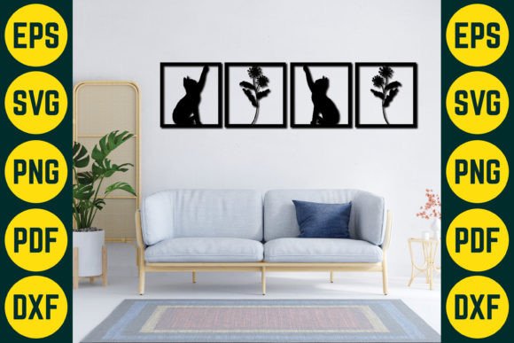 Cat Wall Decor Laser Cut SVG Design 7 Review