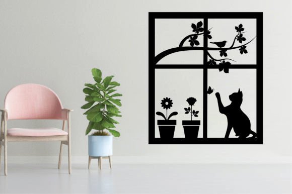 Cat Window Scene Svg Review for Embroidery Projects