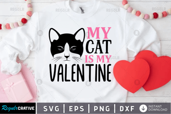 FREE My Cat is My Valentine Svg Design Review