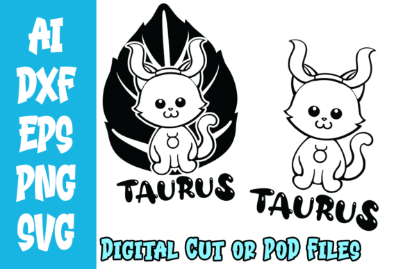Taurus Kitten Elemental Background SVG Review