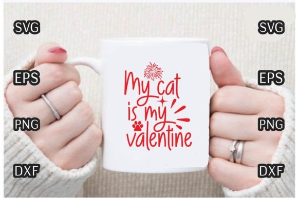 Valentines Day SVG: My Cat is My Valentin Review